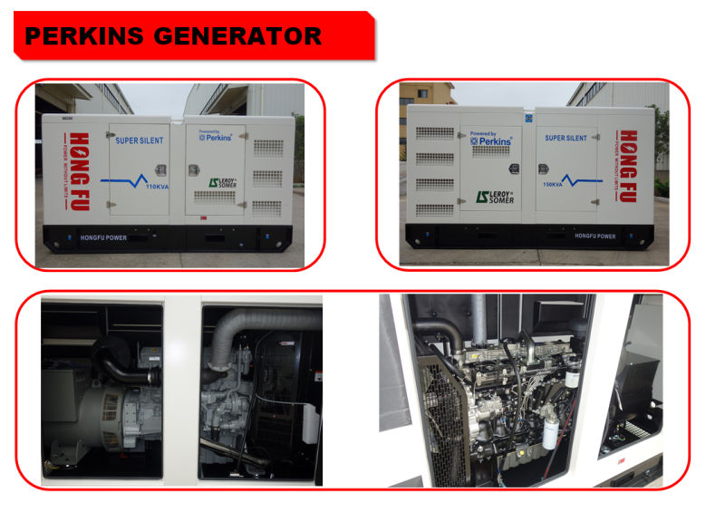 280kw/350kVA 308kw/385kVA UK Perkins Water Cooling Diesel Generators with ISO9001