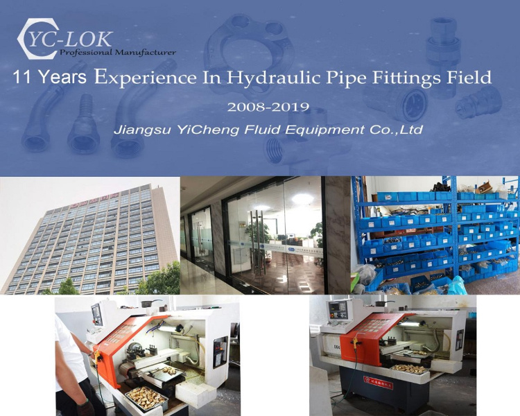 Yc-Lok Types Sraight Elbow Tee Compression Hydraulic Fittings