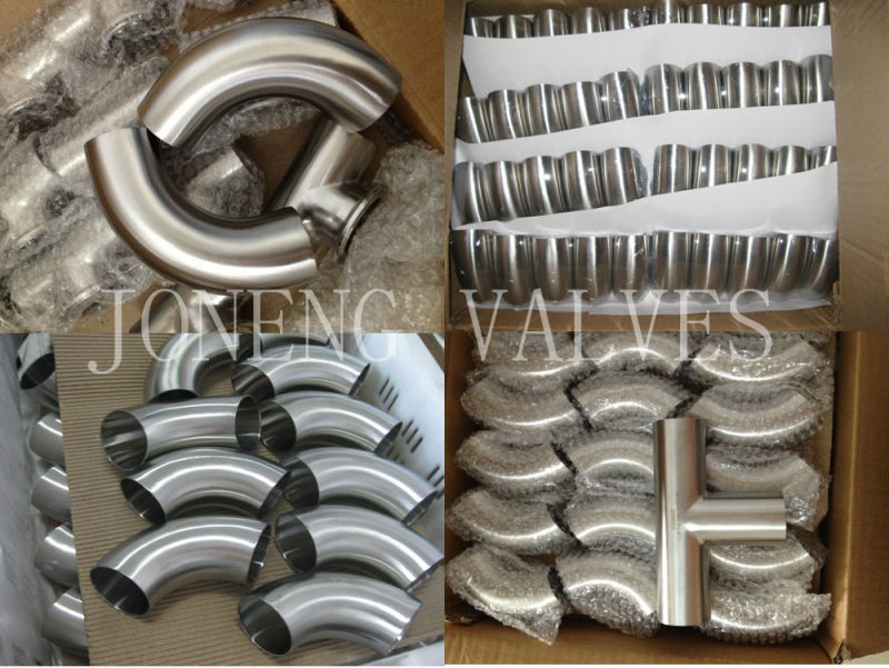 Stainless Steel Hygienic 90 Degree Bend Pipe Fitting