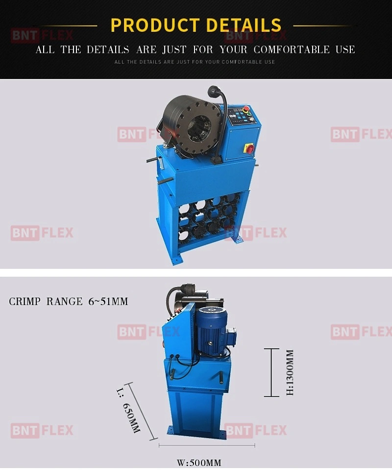 Portable Manufacture Hose Crimping Machine Design Crazy Selling Hydraulic Hose Crimping Machines