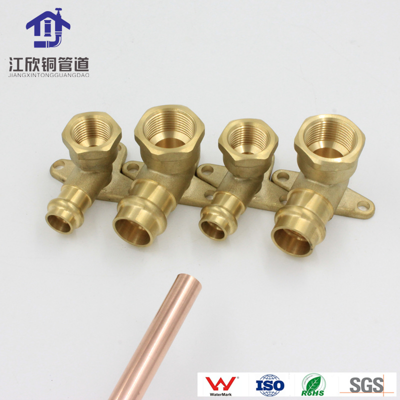 Brass Press Elbow Lugged Pedestal Fixed Elbow Pipe Fittings