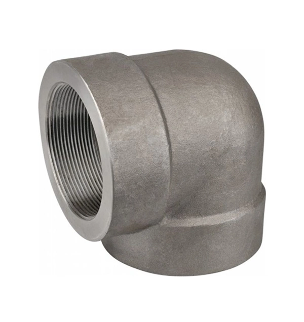 Carbon Steel Pipe Fittings A105 Threaded 90 Degree Elbow