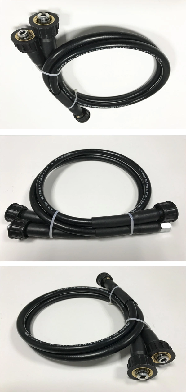 Industria Rubber Hydraulic Hose Assembly with Jic NPT Bsp Fitting