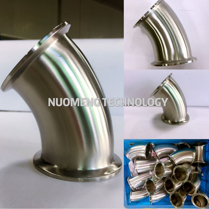 Sanitary Stainless Steel Automatic Tube&Pipe Fitting: Weld 45-Deg Elbow Nm027104