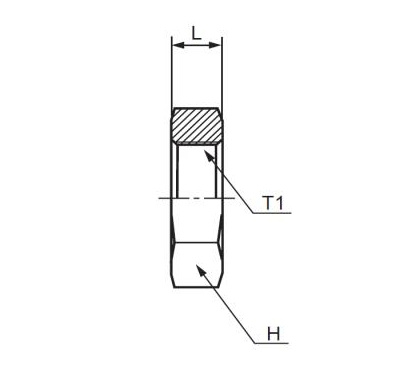 0306-Ln Series Stainless Steel Bulkhead Lock Nut Hydraulic Adapter