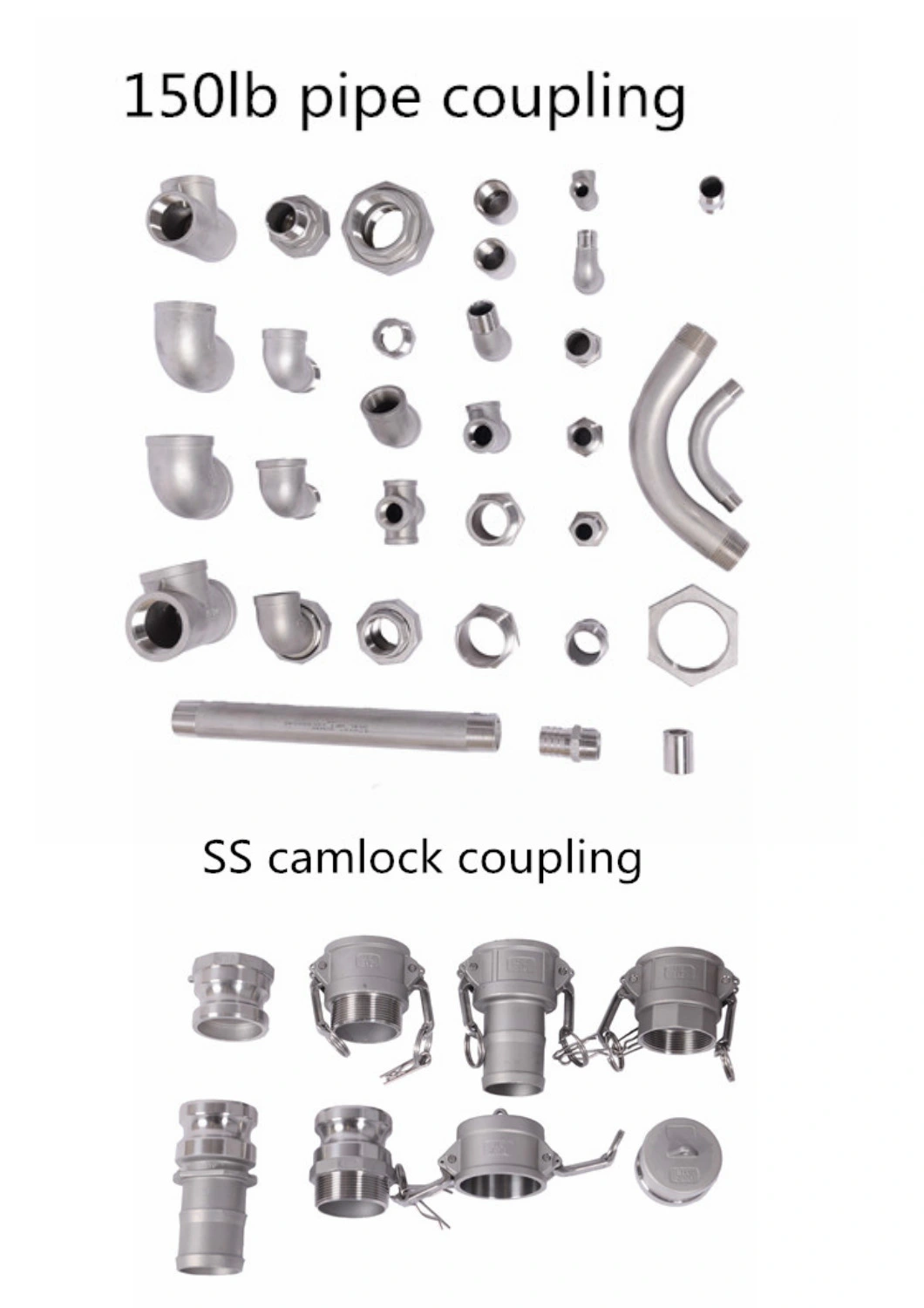 Aluminum Camlock Reducing Female Coupler Male Adapter Rubber Hose Fitting