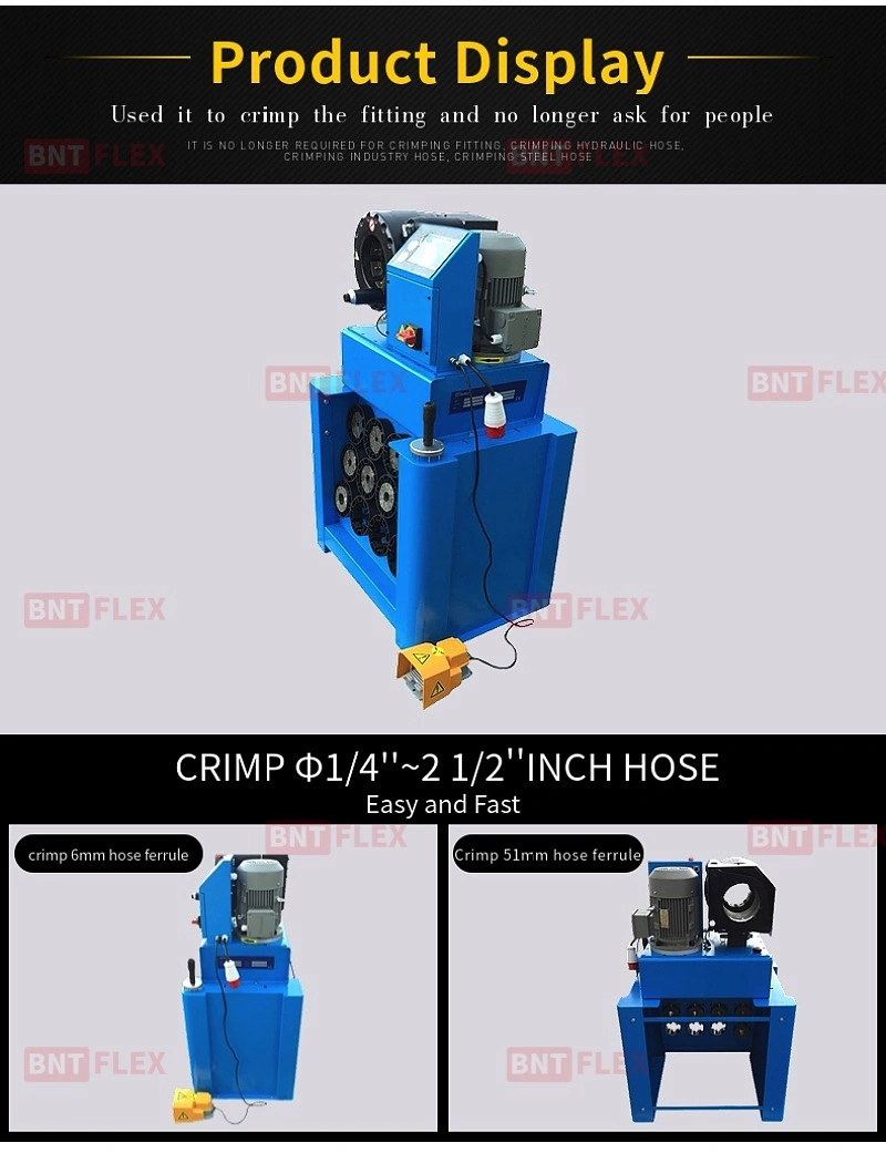 Approved Ce & ISO Super Thin Hose Crimping Machine for Crimping Hydraulic Hose 1/4- 2inch
