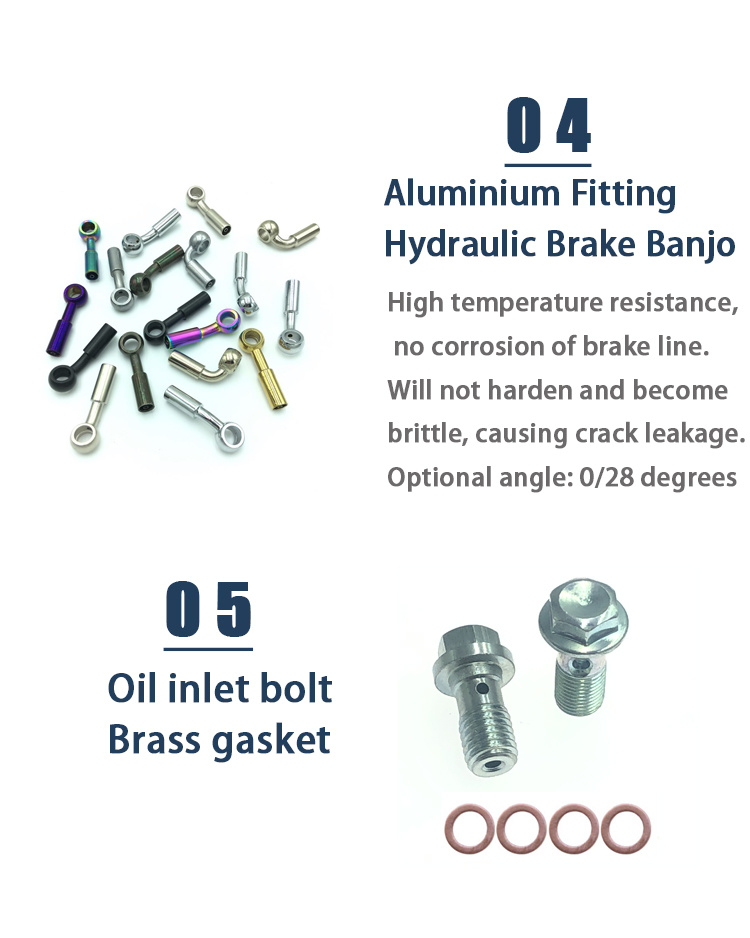 Auto Parts Stainless Steel Banjo Brake Hose Connector Fittings