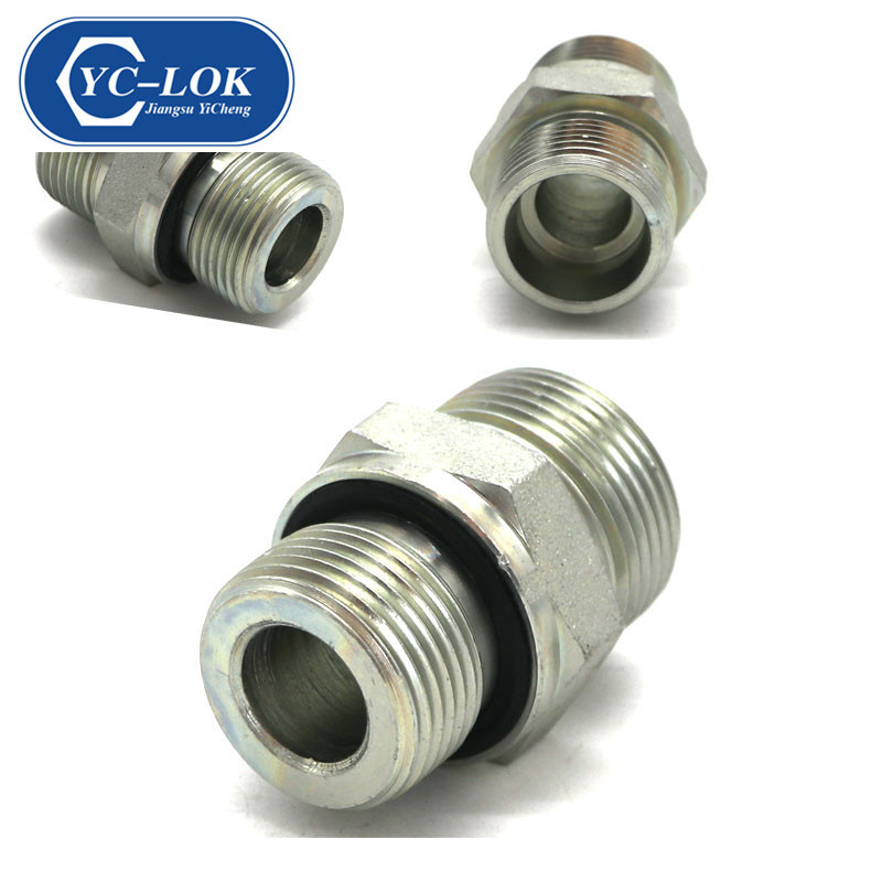 1cm-Wd Straight Metric Thread Fittings Adapter with Captive Seal (nipple)