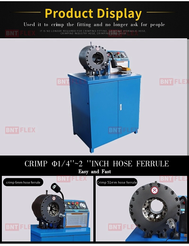 Hot Sale 6-51mm High Pressure Finn-Power Hydraulic Hose Crimping Machine for Sale Philippines
