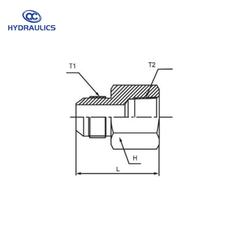 Hydraulic Fittings and Adapters Male Jic to Female Pipe Straight Parts (2405 Series)