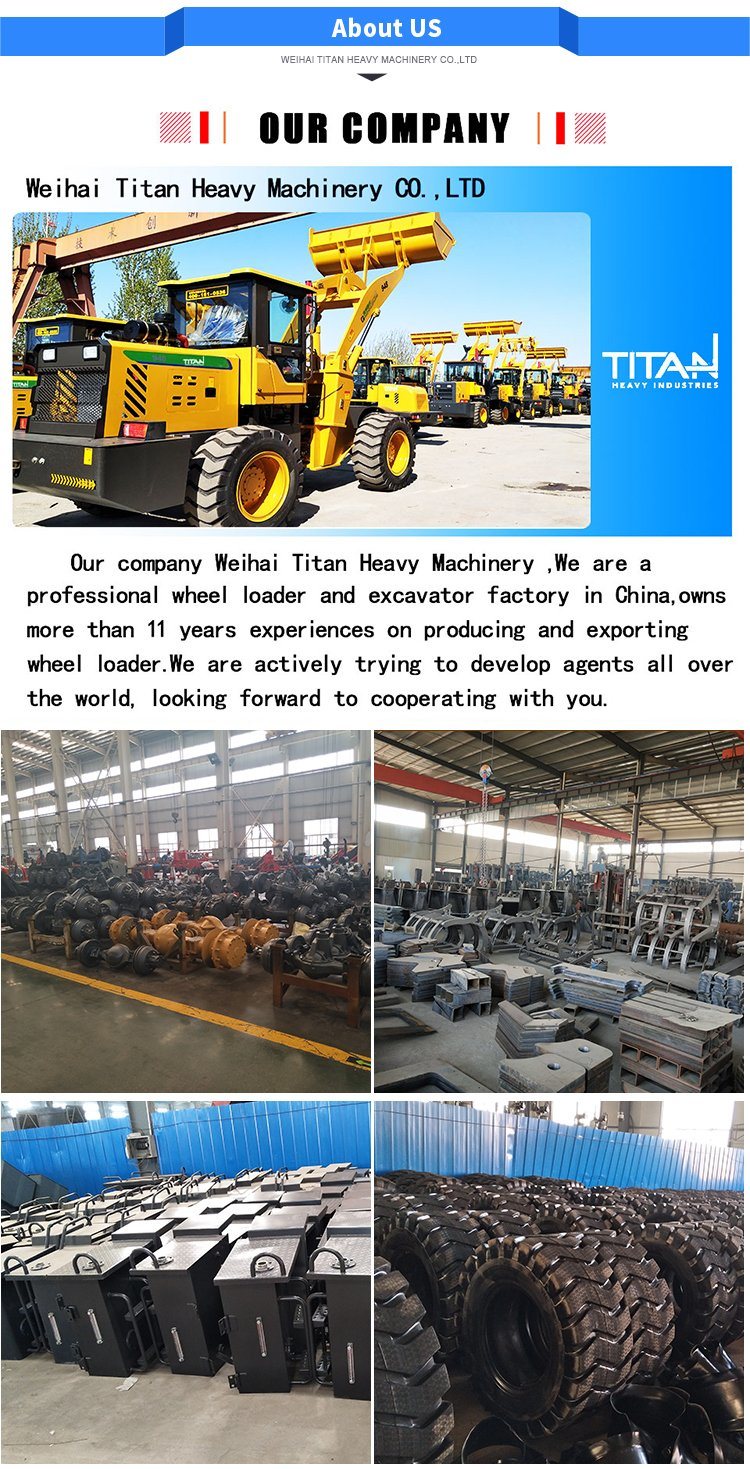Chinese Brand New Quick Coupler 2.8 Ton Wheel Loader for Sale