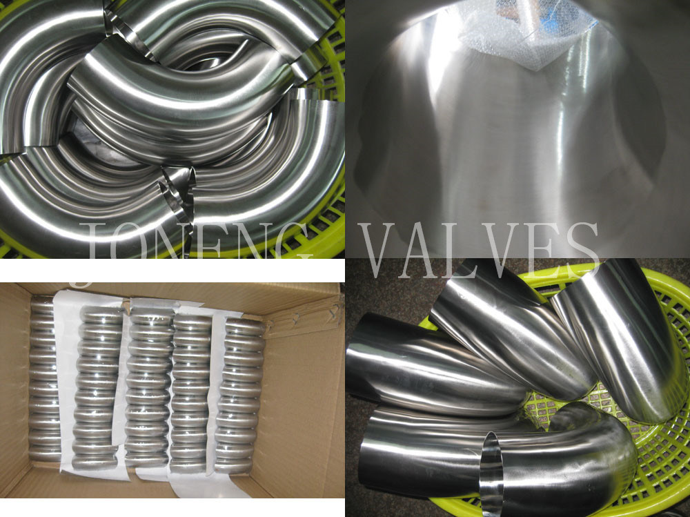 3A Food Grade Stainless Steel Welded 90 Degree Bend Fitting