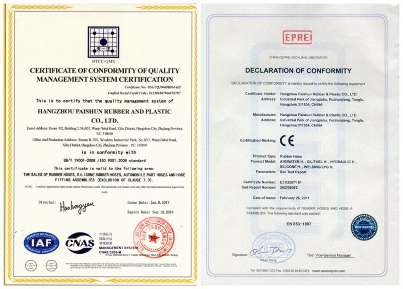 3/16~2" ISO Certified Rubber Diesel Resistant Hose Diesel Fuel Hose