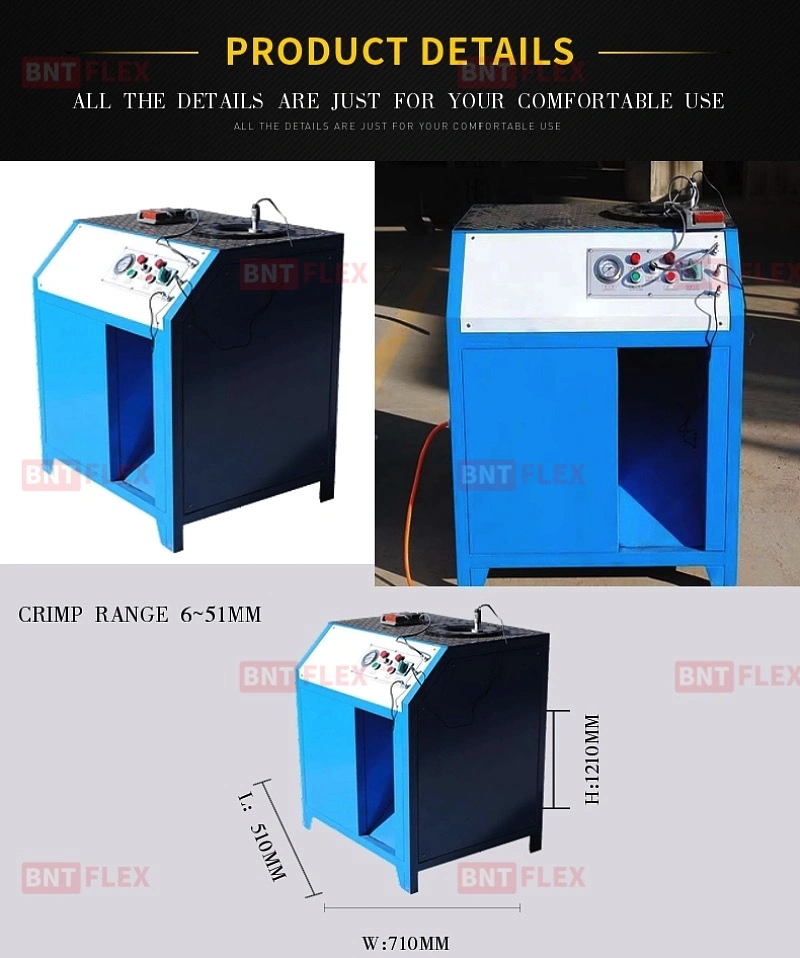 China Machinery Bnt102g Nut Swaging Machines Hydraulic Hose Fitting Crimping Machine