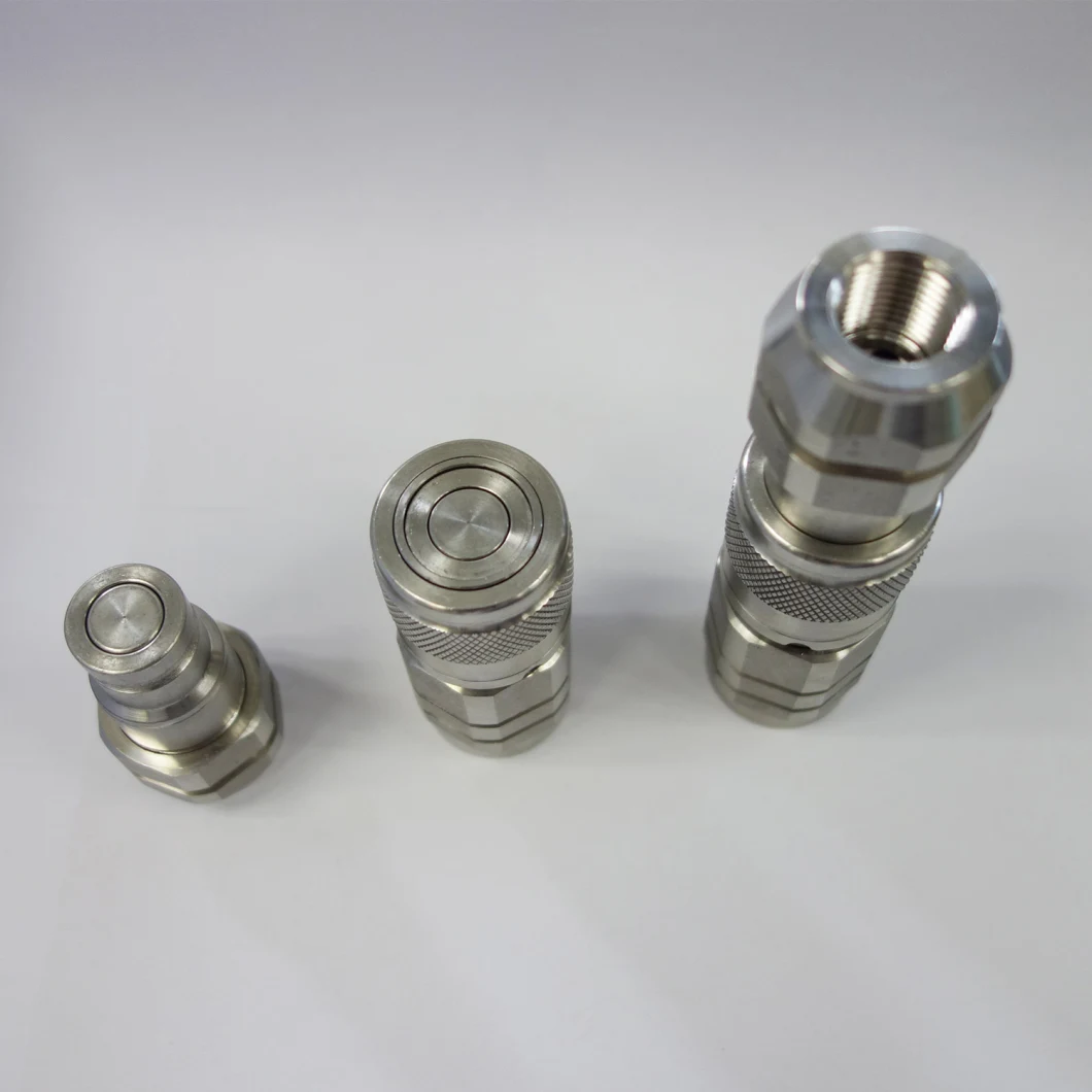 ISO 16028 Stainless Steel Flat Face Hydraulic Quick Coupling NPT/Bsp