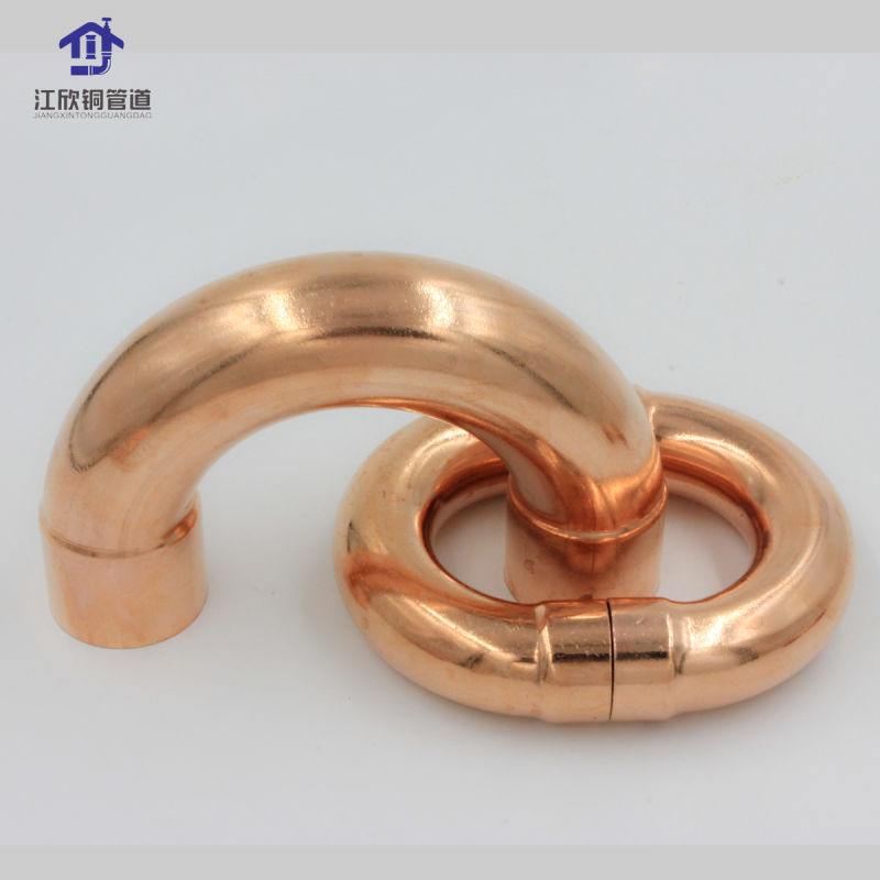 Copper Elbow 180 Degree Plumbing Tube Fitting U-Bend Pipe Fitting