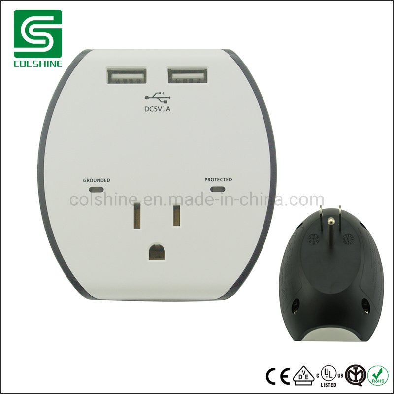Power Outlet Adapter American Standard USB Wall Socket