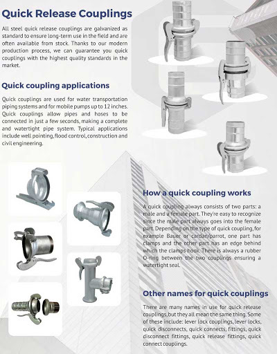 Bauer Quick Coupling with Strainer, Bauer Type Coupling