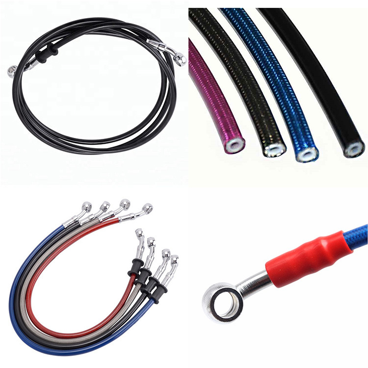An3 Nylon Brake Hose with M10*1 Banjo Fittings for Motorcyclers