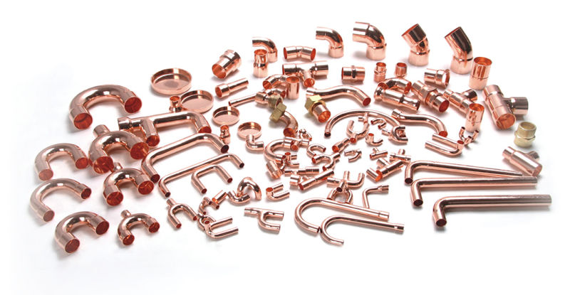 Copper Fitting Red Copper Union Pipe for Refrigeration