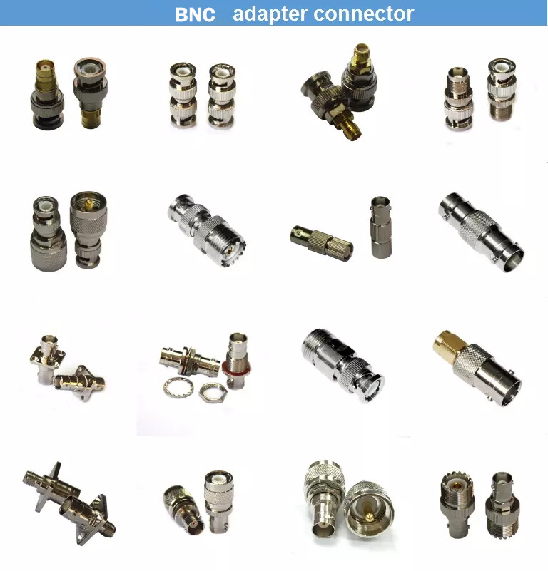 Three Female to Male Twist on BNC Adapters for Nickel Plating