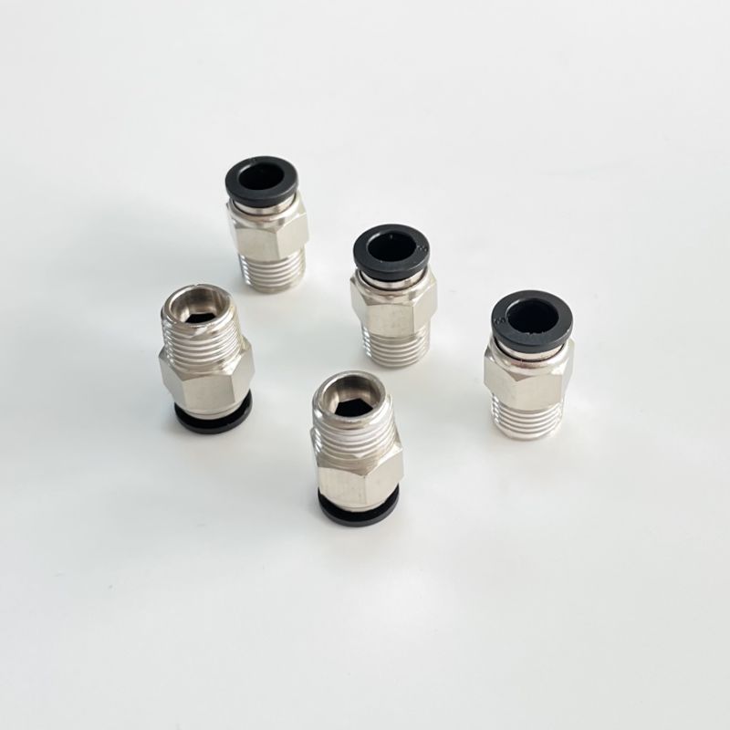 4mm X 1/8" Tube to Thread Male Stud Pneumatic Cylinder Accessories Fittings One Touch Tube Air Connector