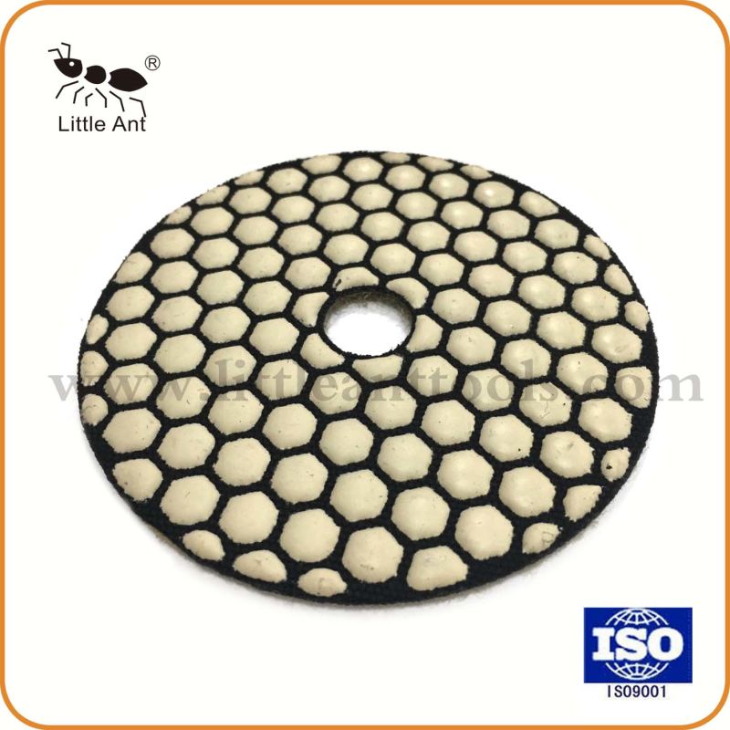 4" 100mm Hexagon Dry Polishing Pad for Marble and Granite