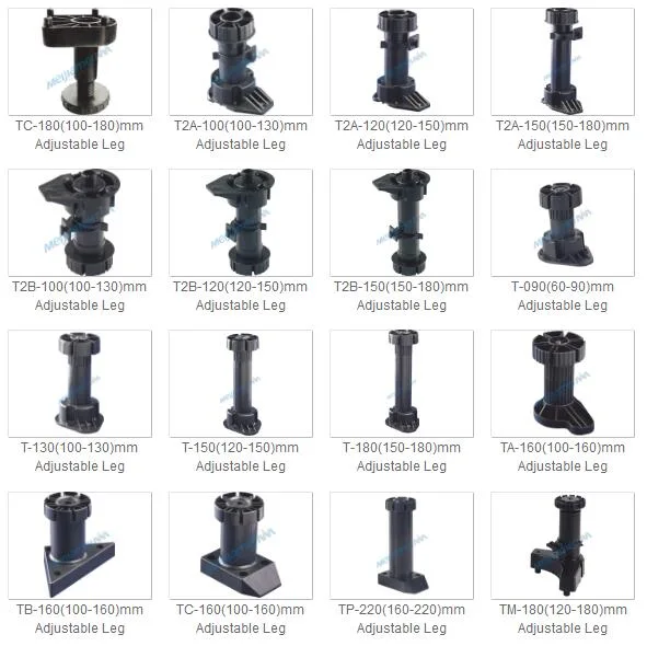 PP Material Adjustable Foot for Kitchen Cabinet, Furniture Fittings