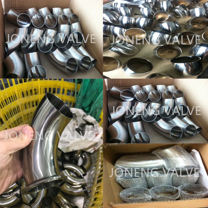 Joneng Stainless Steel Sanitary Grade Customized 90 Degree Elbow (JN-FT1001)