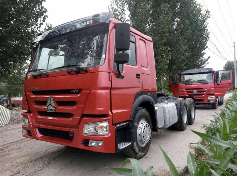 Slightly Used HOWO 6X4 CNG Truck 420HP CNG Tractor Truck 10 Tires Prime Mover for Uzbekistan