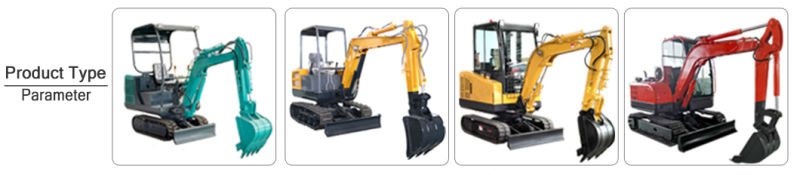 Fully Hydraulic New Excavators Parts Micro Excavator for Sale
