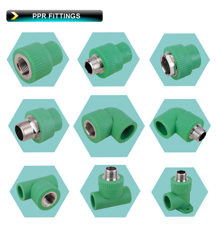 Polythene Pipe Fittings PPR Male Threaded Coupling