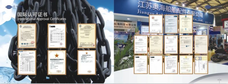 Aohai Factory Price U1/U2/U3 Grade Marine Welded Stud Link and Stud Less Link Anchor Chain