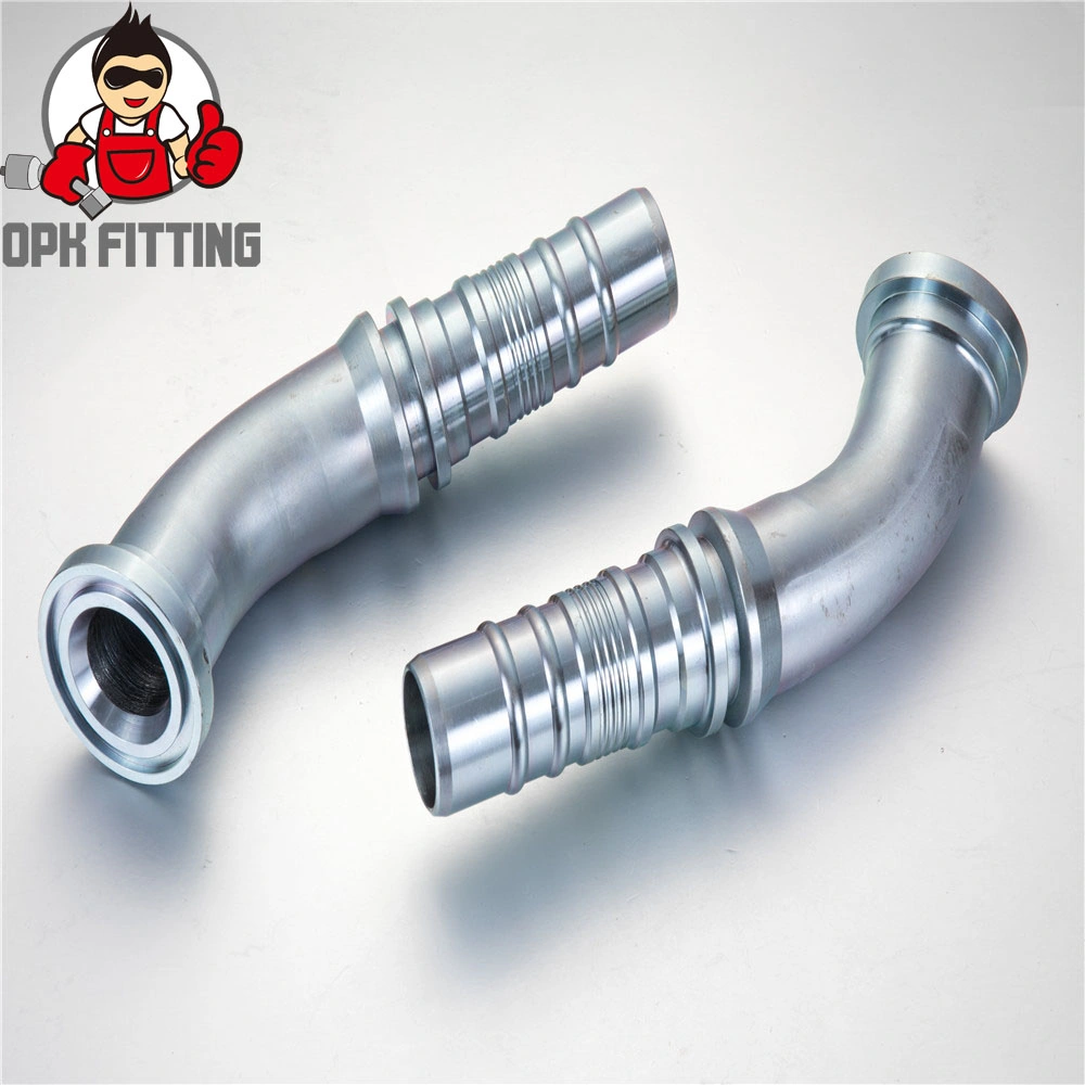 45° Elbow SAE Flange 3000 Psi Hydraulic Union Hose Fitting/ Integrated Hose Fitting