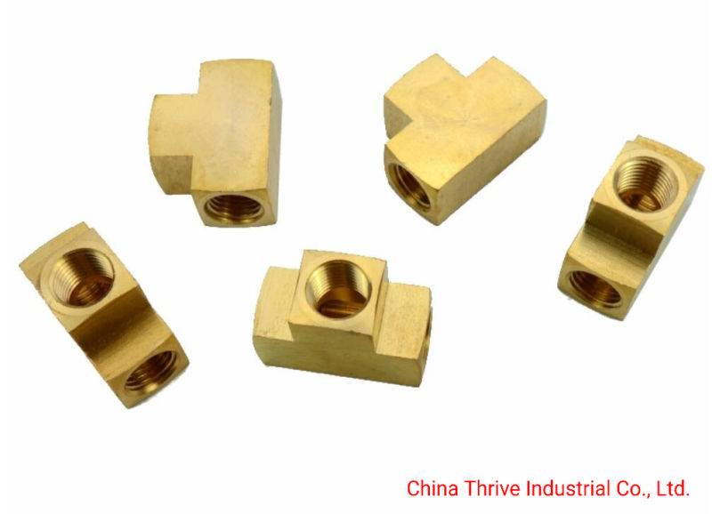 Brass Forged Half-Electroplated Female Elbow Compression Fitting