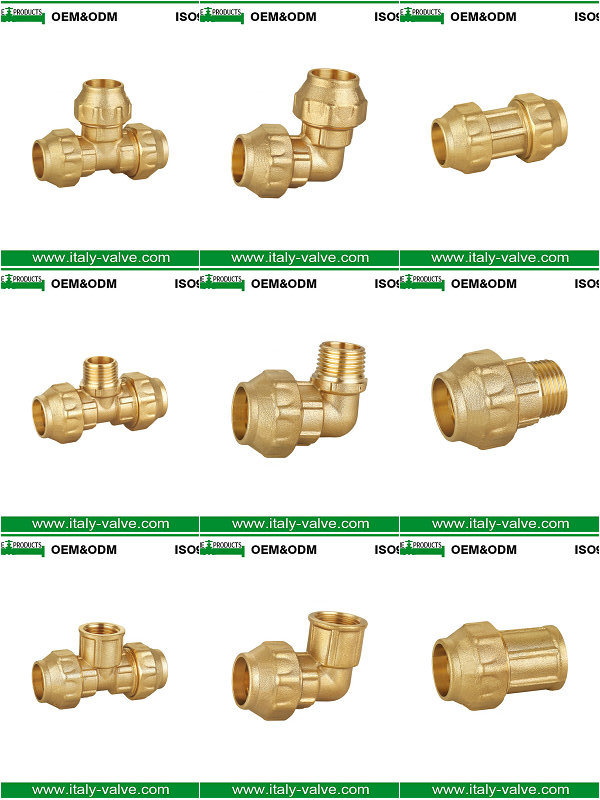Wholesale Price Brass Male Tee Compression Fitting for PE Pipe Fitting