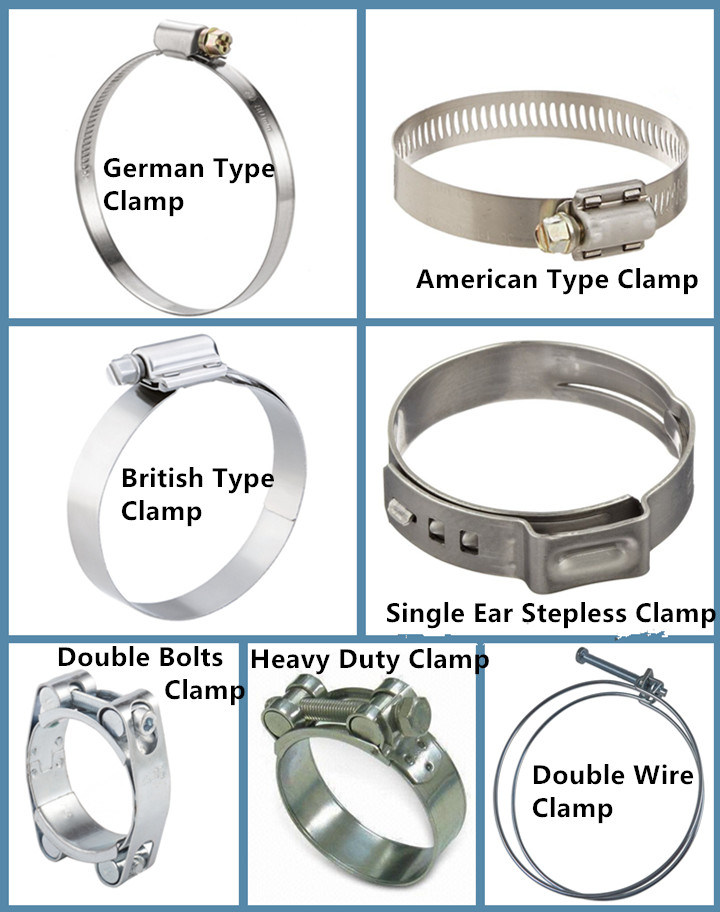 American Germany or British Type Hose Clamp