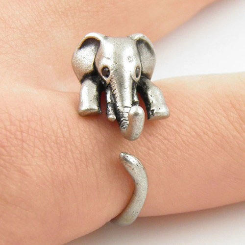 2019 Hot Elephant Ring Animal Adjustable Lovers Ring