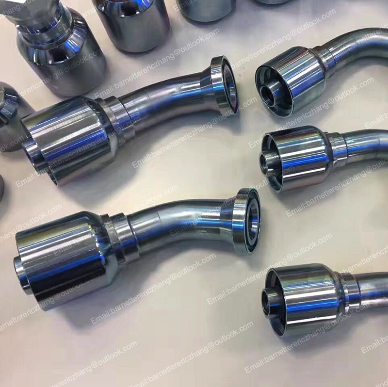 Double Connector Fittings for Hydraulic Hose