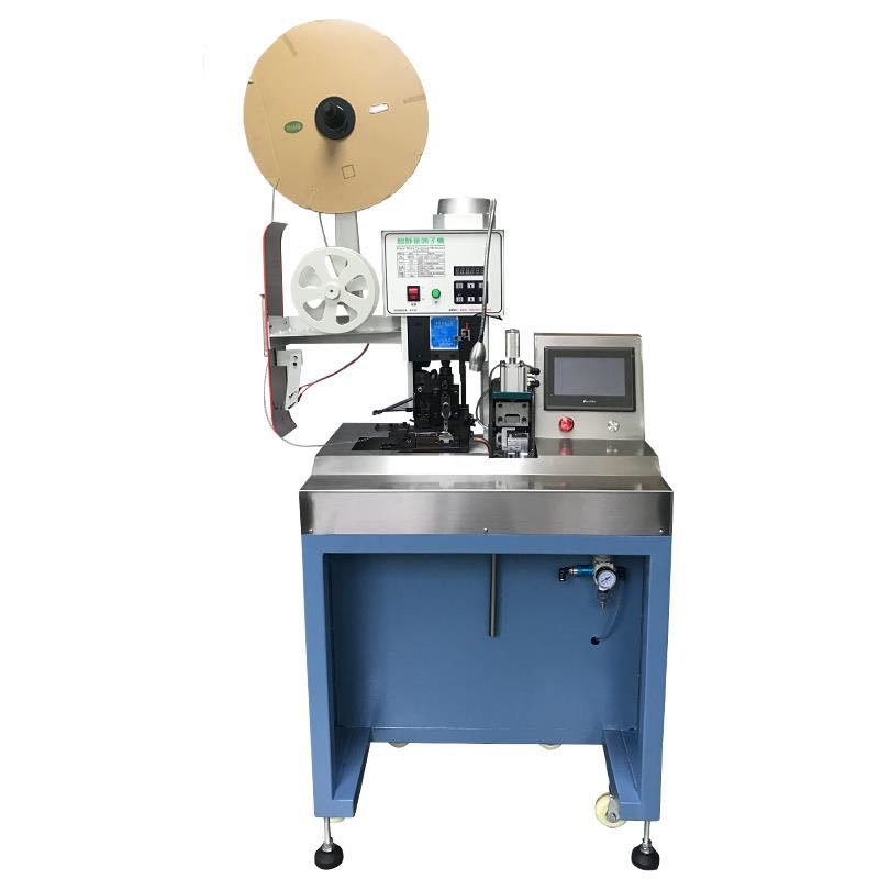 Semi Automatic Sheathed Jacket Cable Multi Core Cable Stripping Crimping Machine