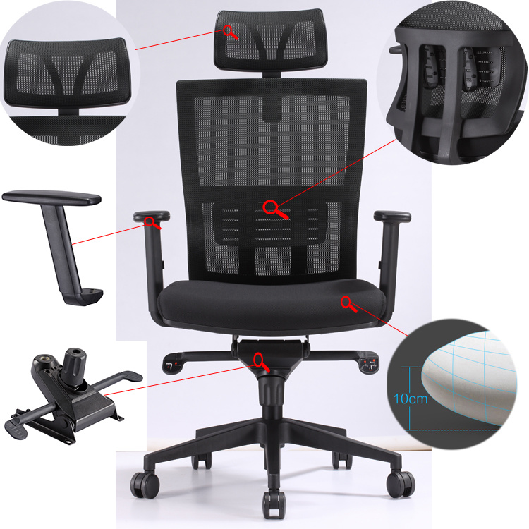 Revolving Leader Multi-Functional Tilt Adjustable Swivel Executive Office Chair