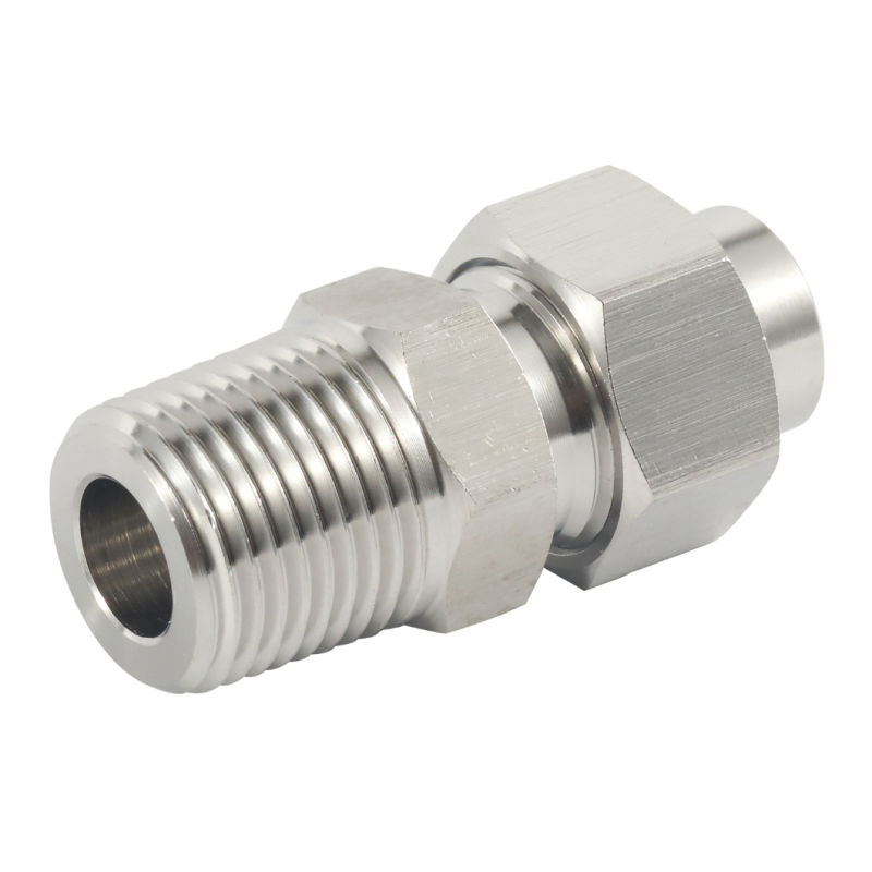 Forged Steel 90 Degree BSPT Male Connectors Tube Fittings