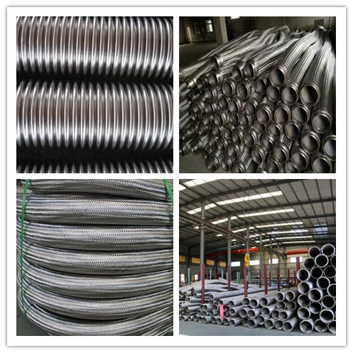 High Quality Stainless Steel Corrugated Wire Braided Flexible Hose with Welded End Fittings
