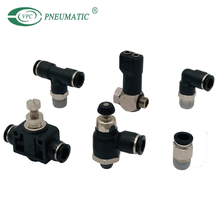 Pl8-01 Male Elbow Pneumatic Air Tube Fittings Male Elbow Fitting