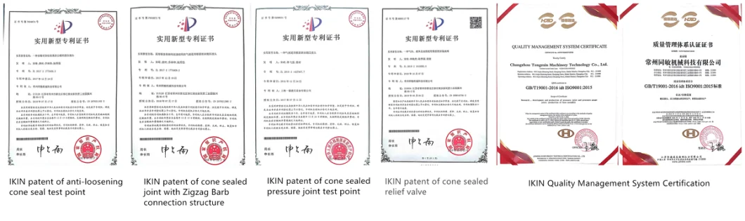 Manufacturer Ikin Jic 37 Degree Cone Sealing Swivel Nut Hydraulic Hose Fittings