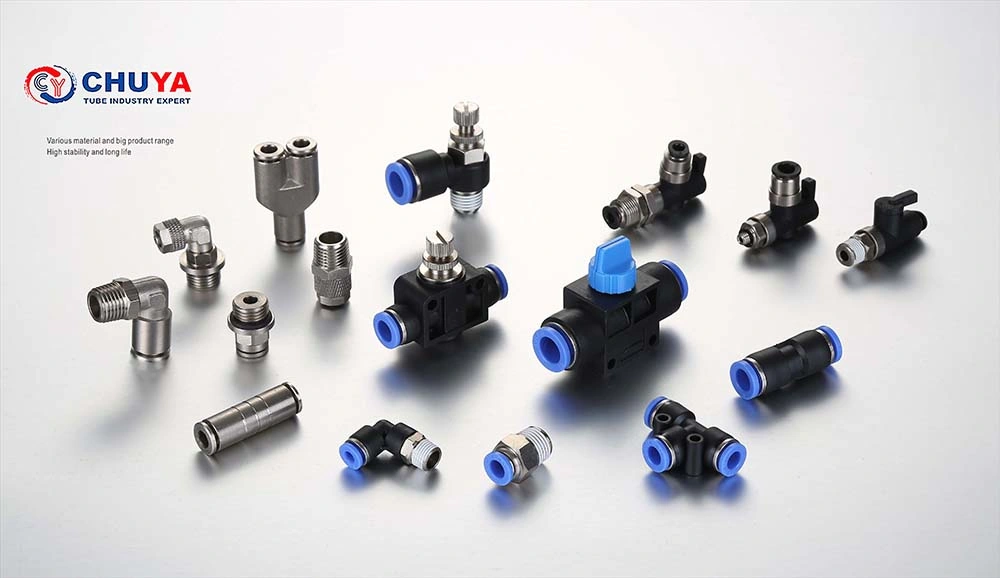 BSPT Thread Plastic Push in Quick Connector Fittings