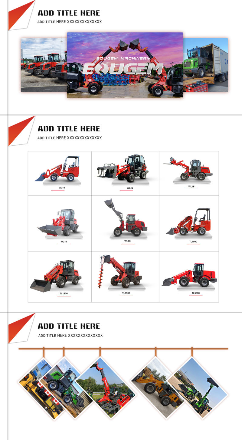 Four Wheel Drive Automatic Shovel Loaders with Attachment for Poland