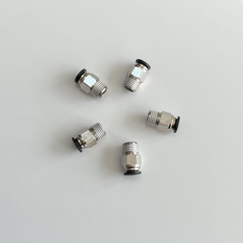 4mm X 1/8" Tube to Thread Male Stud Pneumatic Cylinder Accessories Fittings One Touch Tube Air Connector
