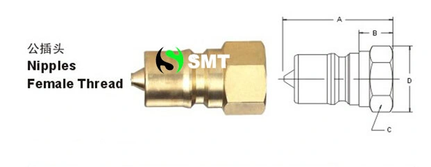 Kzd Series Hydraulic Quick Couplings (Brass)